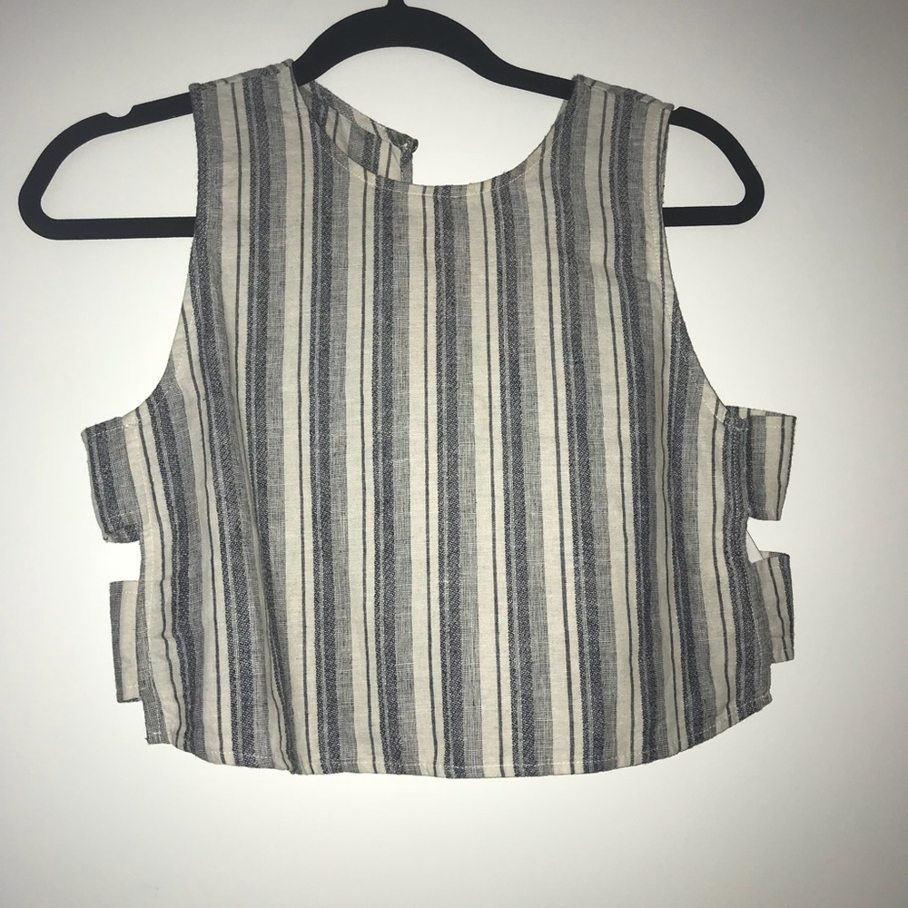 Abercrombie and Fitch Striped Crop Top
